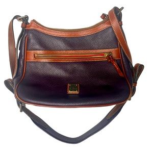 Dooney & Bourke Purple Pebble Leather Crossbody